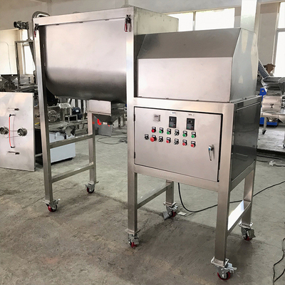 5.5 kw 500L 양념 조미 분말 안료 분말 상업적 더블 패들 수평선상 리본 믹서