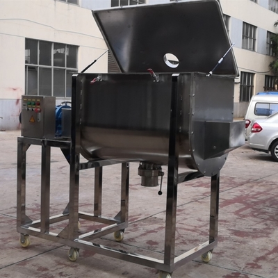 5.5 kw 500L 양념 조미 분말 안료 분말 상업적 더블 패들 수평선상 리본 믹서