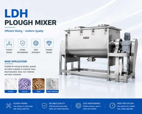 LDH-15 정밀 쿨터 혼합기 82.5kW 산업용 분말 혼합기 배치당 6000-9000kg