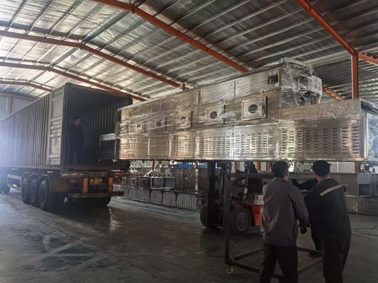 스테인레스강 벨트 연속적인 마이크로파 건조기 소독 콘베이어식 건조기 기계