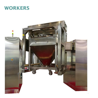 단일 암 승강기 스퀘어 콘 IBC 빈 믹서 제약 산업적 화학 물질 믹서